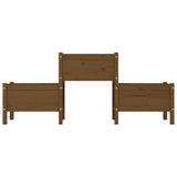 Planter Honey Brown 178.5x44x75 cm Solid Wood Pine 822250