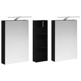 Bathroom Cabinet Set 3 pcs 100 x 10.5 x 60.5 cm Engineered wood 3403705