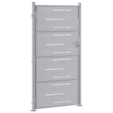 Garden Gate 85 x 174 cm Stainless Steel Silver Lockable 3402585