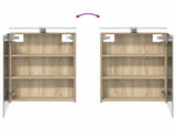 Bathroom Cabinet Set 5 pcs Sonoma Oak 50 x 14.5 x 70 cm 3406313