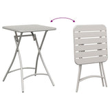 Bistro Table Beige 55 x 55 x 72.5 cm Powder-coated Steel 42002947