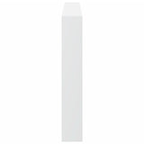 Headboard Cabinet with LED White 180x17x102 cm 839210