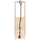 Playhouse with Climbing Wall Solid Wood Pine 3155945