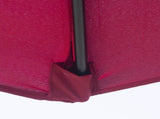 3 Tilting Parasol Garden Umbrellas, Outdoor Sun Shade with 8 Ribs, Tilt and Crank Handle for T3398P318555