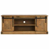 ZNTS TV Cabinet HALDEN 2 Sliding Doors 150x40x60 cm Solid Wood 4018413