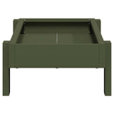 Chicken Feeding Trough Olive Green 80 x 28 x 13.5 cm 874622