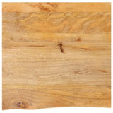 Table Top Live Edge 80x80x3.8 cm Solid Wood Mango 370506