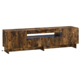 LED TV Cabinet Smoked Oak Engineered Wood 896030