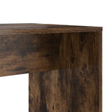 Desk with Shelf Smoked Oak 138.5 x 55 x 143 cm Engineered Wood 3337253