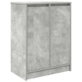 Shoe Cabinet Concrete Grey 57x34x76 cm Engineered Wood 861871