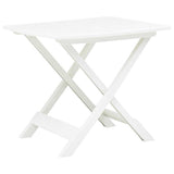 Folding Garden Table White 79x72x70 cm Plastic 48790