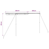 148143 Camper & Caravan Awning 3x3x2,15 m Beige