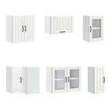 ZNTS 11 Piece Kitchen Cabinet Set Lucca White Engineered Wood 3314891