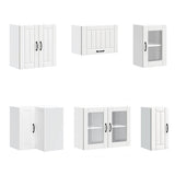 11 Piece Kitchen Cabinet Set "Lucca" White Engineered Wood 3314891