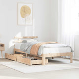 Bed Frame with Drawers without Mattress 90x190 cm Single 3301996