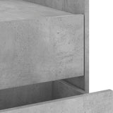 ZNTS Bedside Cabinet Concrete Grey 45x50x50 cm Engineered Wood 848286