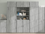Storage Cabinet Grey Sonoma 70x42.5x225 cm Engineered Wood 3281320
