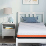 Mattress White and Grey 80 x 160 cm Gel Memory Foam 4106346
