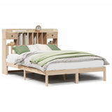 Bookcase Bed without Mattress 140x200 cm Solid Wood Pine 3321626