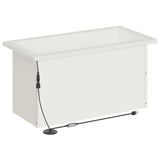 Garden Planter with LED White 30 x 60 x 30 cm Steel 8008086