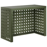 Air Conditioner Cover Olive Green 110 x 50 x 80 cm Steel 8014139