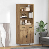 Highboard with Drawer 2 pcs Artisan Oak Engineered Wood 3415947