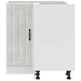 Kitchen Corner Base Cabinet Lucca Concrete Grey Engineered Wood 853751