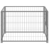 Dog Kennel Silver 100x100x70 cm Steel 150792