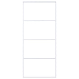 151661 Sliding Door Frosted ESG Glass and Aluminium 90x205 cm White