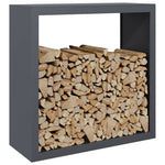 ZNTS Firewood Rack Anthracite 100x40x100 cm Steel 850970