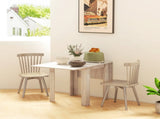 Four-Seater Drop Leaf Dining Table - Wood Effect T3398P344137