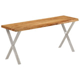 Bench with Live Edge 105 cm Solid Wood Acacia 372758