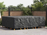 Furniture Cover Plain Black 220 x 190 x 85 cm 600D 4105791
