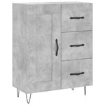 Highboard Concrete Grey 69.5x34x180 cm Engineered Wood 3198693