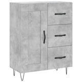 Highboard Concrete Grey 69.5x34x180 cm Engineered Wood 3198693