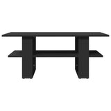 Coffee Table Black 102x55x42 cm Engineered Wood 823262