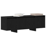 TV Cabinet Black Oak 120 x 30 x 40.5 cm Engineered Wood 862709