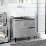 Sink Cabinet Concrete Grey 65x33x60 cm Engineered Wood 857122