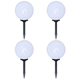 Outdoor Pathway Lamps 4 pcs LED 30 cm with Ground Spike 277116
