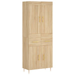 Highboard Sonoma Oak 69.5x34x180 cm Engineered Wood 3199868