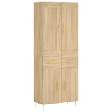 Highboard Sonoma Oak 69.5x34x180 cm Engineered Wood 3199868