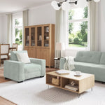 Sofa Set with Cushion 3 pcs Grey 221 x 78 x 80 cm Velvet 3324639