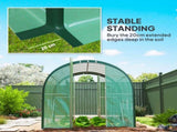 3 x 2 Polytunnel Greenhouse, with Windows and Doors - Green T3398P311644
