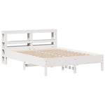 Bed Frame without Mattress White 140x190 cm Solid Wood Pine 3306160