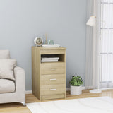 Drawer Cabinet Sonoma Oak Chipboard Compact Drawer Cabinet 801808