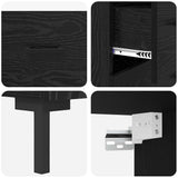 Highboard Black Oak 69.5 x 34 x 180 cm Engineered Wood 3416093