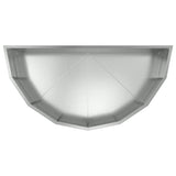 Planter Silver 90 x 45 x 35 cm Galvanised Steel 883694