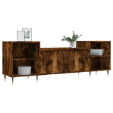 TV Cabinet Smoked Oak 160x35x55 cm Engineered Wood 831337