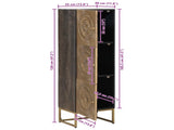 Highboard Brass 35 x 30 x 120 cm 42020073