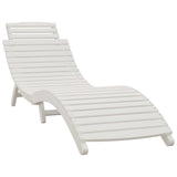 Sun Loungers 2 pcs White 184x55x64 cm Solid Wood Acacia 3155470